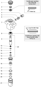 Gpx 80 Fluid Section Assembly Diagram and Parts List for GPX80  Titan Paint Sprayer