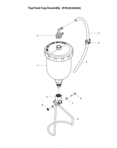 Part Location Diagram of 0524149a Titan Pressure Tube, Pkgd