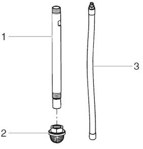 Performer 640i Siphon Tube Assembly (High Rider) Diagram and Parts List for 640I performer Titan Paint Sprayer