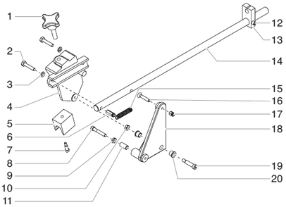 Promark Ii Gun Holder Assembly (P/N 779-276) Diagram and Parts List for PROMARKII  Titan Paint Sprayer