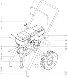 Part Location Diagram of 800-900a Titan Filter Head Assembly