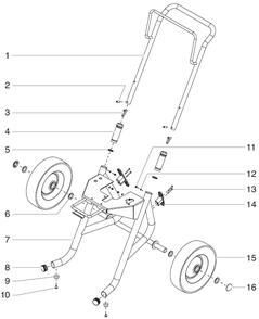 Epx2455 Advantage Series Upright Cart Assembly Diagram and Parts List for EPX2455 Advantage Series Titan Paint Sprayer