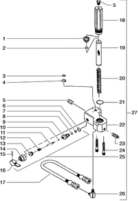 690gxc Filter Block Assembly Diagram and Parts List for 690GXC  Titan Paint Sprayer