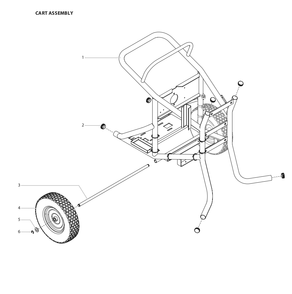 Hydra X (4540, 7230) Cart Assembly Diagram and Parts List for 4540-7230 Hydra X Titan Paint Sprayer