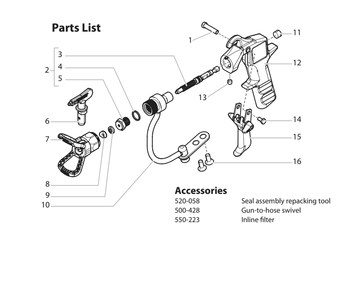 Diagram Diagram and Parts List for TITANS5  Titan Sprayer