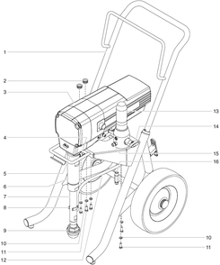 Epx2555 Advantage Series Main Assembly Diagram and Parts List for EPX2555 Advantage Series Titan Paint Sprayer