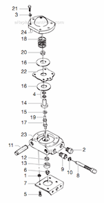 Stediflo Valve (950-556) Diagram and Parts List for 15:1 515-597 Titan Sprayer