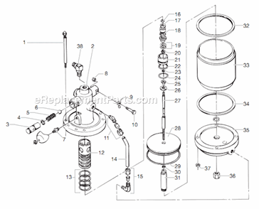 Part Location Diagram of 858-660 Titan Screw