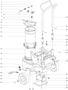 Power Cart Diagram and Parts List for 0524000  Titan Sprayer