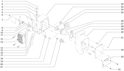 440xc Gear Box Assembly Diagram and Parts List for 440XC  Titan Paint Sprayer