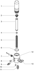 Gpx 80 Filter Assembly Diagram and Parts List for GPX80  Titan Paint Sprayer