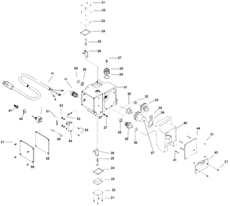 Epic 660hpx Gear Box Parts Diagram and Parts List for 660HPX  Titan Paint Sprayer