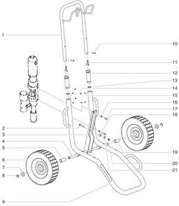 Powrtwin 8900gh Cart Assembly Diagram and Parts List for 8900GH  Titan Paint Sprayer