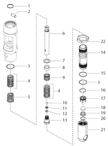 Powrliner 8955 Fluid Section Diagram and Parts List for 8955  Titan Paint Sprayer