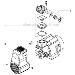 Air Compressor Diagram and Parts List for 300DD  Titan Sprayer