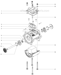 Motor (P/N 600-422) Diagram and Parts List for 300DD  Titan Sprayer