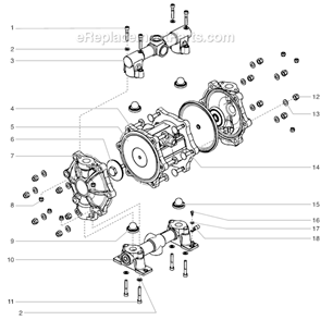 Main Assembly Diagram and Parts List for 600DD  Titan Sprayer