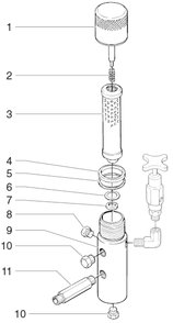 Powrtwin 6900gh Filter Assembly Diagram and Parts List for 6900GH  Titan Paint Sprayer