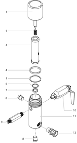 0537220a High Pressure Filter Diagram and Parts List for 7700  Titan Paint Sprayer
