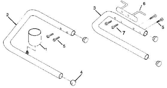 Epic 447hpx Skid Frame Assembly Diagram and Parts List for 447HPX  Titan Paint Sprayer