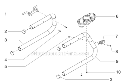 Skid Assembly Diagram and Parts List for 640IX 765-3045 Titan Sprayer