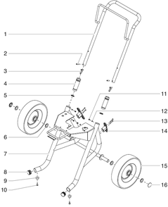 Epx2555 Advantage Series Upright Cart Assembly Diagram and Parts List for EPX2555 Advantage Series Titan Paint Sprayer