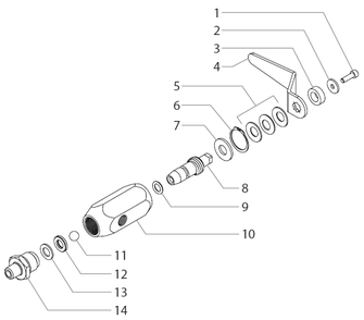Powrliner 8955 Bleed Valve Assembly Diagram and Parts List for 8955  Titan Paint Sprayer