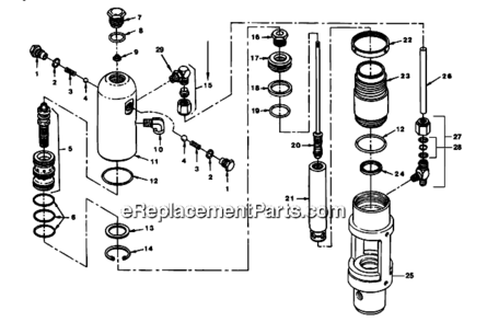 Hydraulic Motor Diagram and Parts List for 6900 759-695 Titan Paint Sprayer