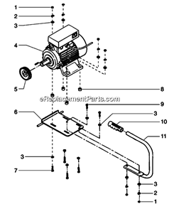 Electric Convertokit, 230V Diagram and Parts List for 6900SF 600-161 Titan Sprayer