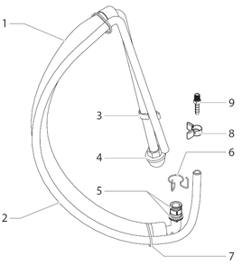 Impact 340 Suction Set Assembly Diagram and Parts List for 340-0532026  Titan Paint Sprayer