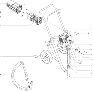 Epx2355 Advantage Main Assembly Diagram and Parts List for EPX2355 Advantage Series Titan Paint Sprayer
