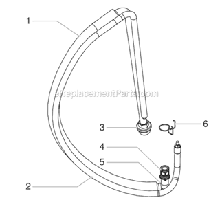 Low Rider Siphon Assembly Diagram and Parts List for 740IX 800-1030 Titan Sprayer