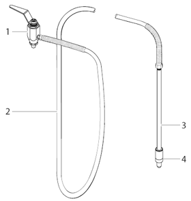 Powrliner 8955 Bleed Hose Assembly With Valve Diagram and Parts List for 8955  Titan Paint Sprayer
