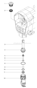 Fluid Section Assembly Diagram and Parts List for 800 759-091 Titan Paint Sprayer