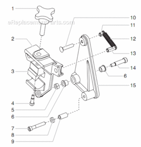 Gun Holder Assembly Diagram and Parts List for 800 759-091 Titan Paint Sprayer
