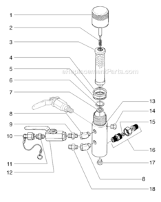 Part Location Diagram of 730-222 Titan Outlet Cap Assembly