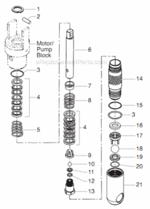 Filter Assembly Diagram and Parts List for 6900XLT 759-690 Titan Paint Sprayer