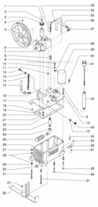 Part Location Diagram of 424-298 Titan Return Hose Assembly