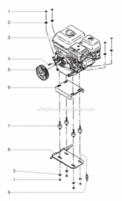 Gas Convertor Kit Diagram and Parts List for 6900XLT 759-690 Titan Paint Sprayer