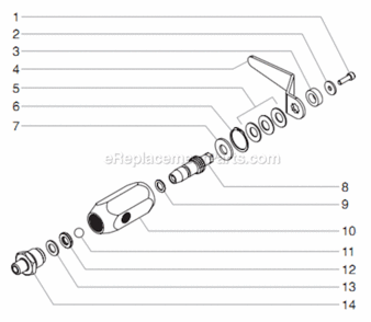 Wheel Assembly Diagram and Parts List for 6900XLT 759-690 Titan Paint Sprayer
