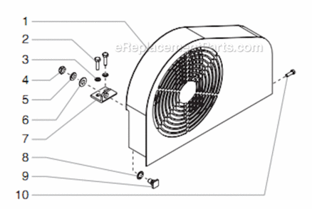 Belt Guard Assembly Diagram and Parts List for 6900XLT 759-692 Titan Paint Sprayer