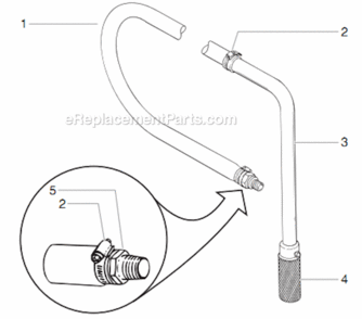 Siphon Assembly Diagram and Parts List for 6900XLT 759-692 Titan Paint Sprayer