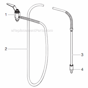 Bleed Hose Assembly W/Valve Diagram and Parts List for 6900XLT 759-692 Titan Paint Sprayer