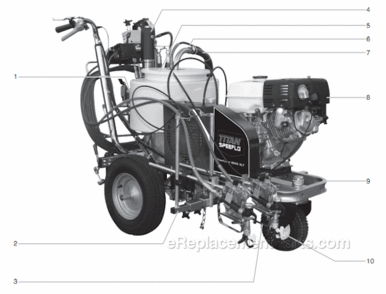 Main Assembly Diagram and Parts List for 8900XLT 759-898 Titan Paint Sprayer