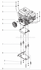 Gas Convertor Kit Diagram and Parts List for 8900XLT 759-898 Titan Paint Sprayer