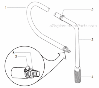 Bleed Hose Assembly W/Valve Diagram and Parts List for 8900XLT 759-898 Titan Paint Sprayer