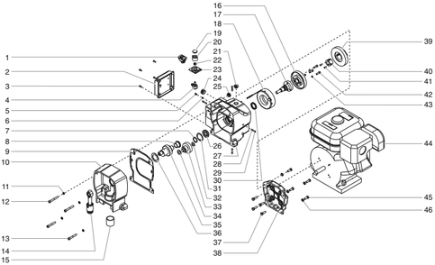 Gpx 80 Drive Assembly Diagram and Parts List for GPX80  Titan Paint Sprayer