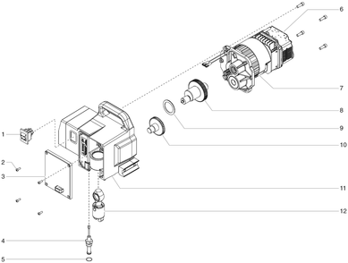 440ix Drive Assembly Diagram and Parts List for 440IX  Titan Paint Sprayer