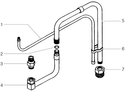 Part Location Diagram of 783-036 Titan Hose Assembly