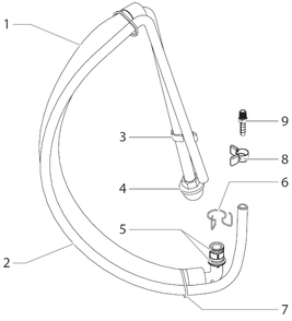 Impact 400 Suction Set Assembly (P/N 0558672a) Diagram and Parts List for 400 0532001-0532000 Titan Paint Sprayer